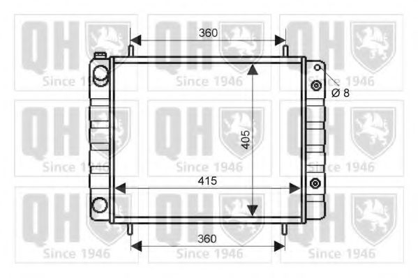 Imagine Radiator, racire motor QUINTON HAZELL QER2214