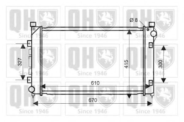 Imagine Radiator, racire motor QUINTON HAZELL QER2217