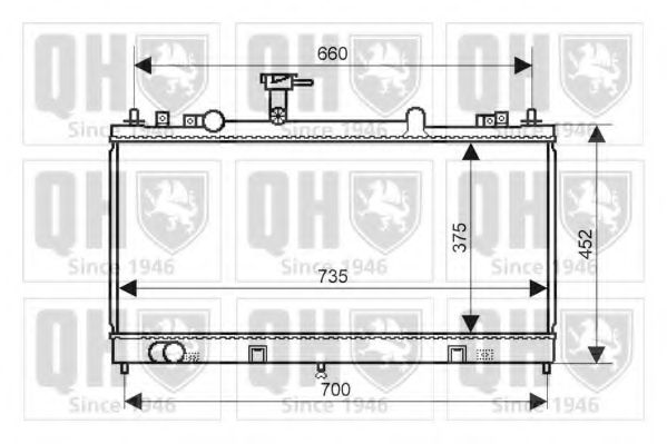 Imagine Radiator, racire motor QUINTON HAZELL QER2226