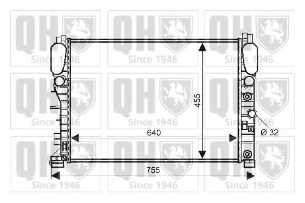 Imagine Radiator, racire motor QUINTON HAZELL QER2244