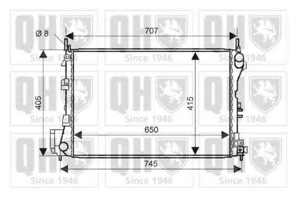 Imagine Radiator, racire motor QUINTON HAZELL QER2272