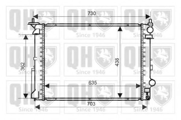 Imagine Radiator, racire motor QUINTON HAZELL QER2295