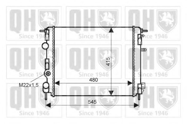 Imagine Radiator, racire motor QUINTON HAZELL QER2300