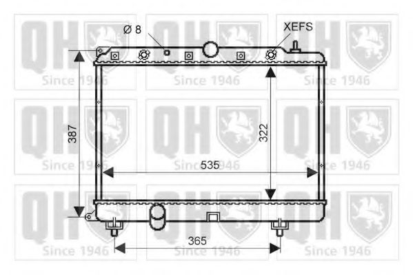 Imagine Radiator, racire motor QUINTON HAZELL QER2304