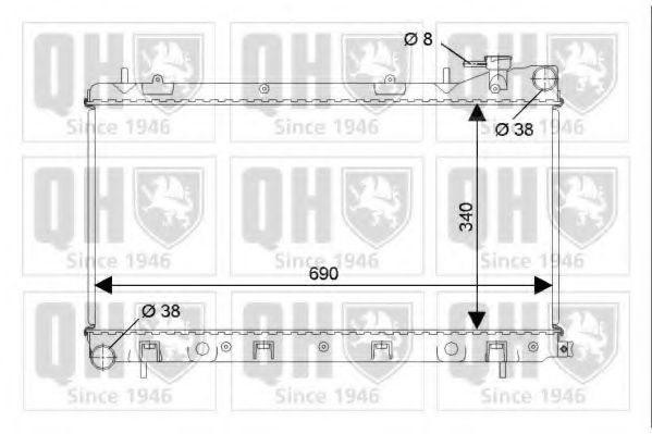 Imagine Radiator, racire motor QUINTON HAZELL QER2308