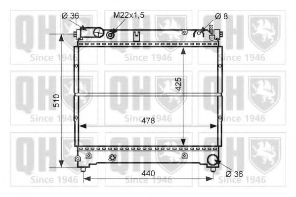 Imagine Radiator, racire motor QUINTON HAZELL QER2311