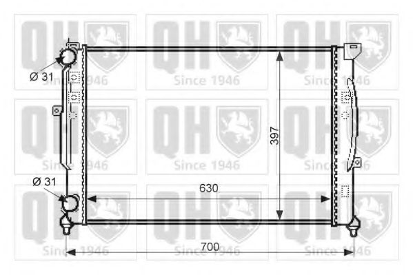 Imagine Radiator, racire motor QUINTON HAZELL QER2332