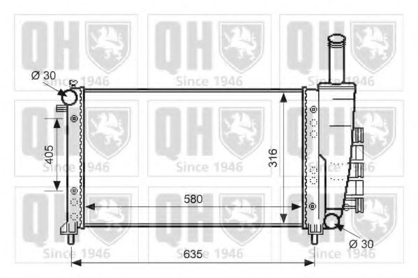 Imagine Radiator, racire motor QUINTON HAZELL QER2380