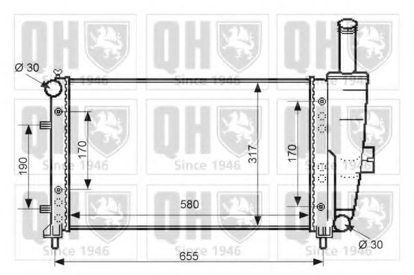 Imagine Radiator, racire motor QUINTON HAZELL QER2381