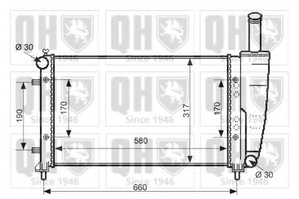 Imagine Radiator, racire motor QUINTON HAZELL QER2382