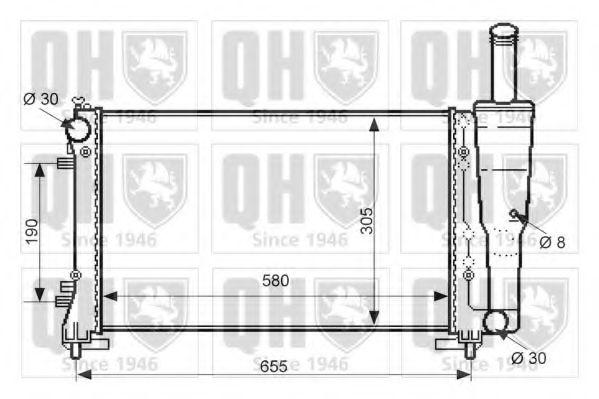 Imagine Radiator, racire motor QUINTON HAZELL QER2385