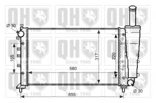 Imagine Radiator, racire motor QUINTON HAZELL QER2386