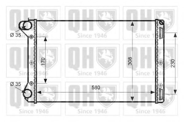 Imagine Radiator, racire motor QUINTON HAZELL QER2387