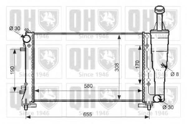 Imagine Radiator, racire motor QUINTON HAZELL QER2388