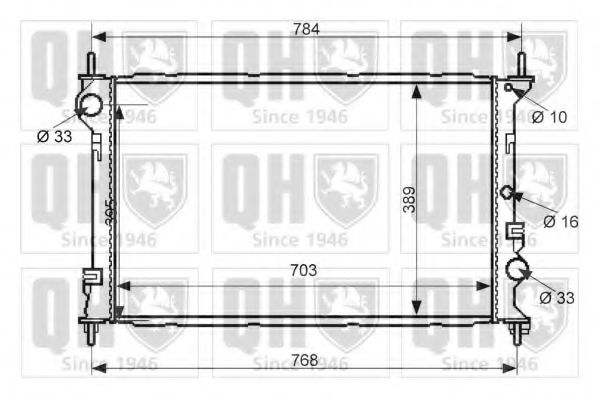 Imagine Radiator, racire motor QUINTON HAZELL QER2399