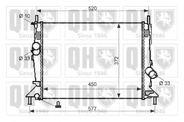 Imagine Radiator, racire motor QUINTON HAZELL QER2400