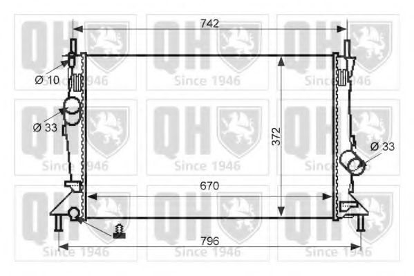 Imagine Radiator, racire motor QUINTON HAZELL QER2401