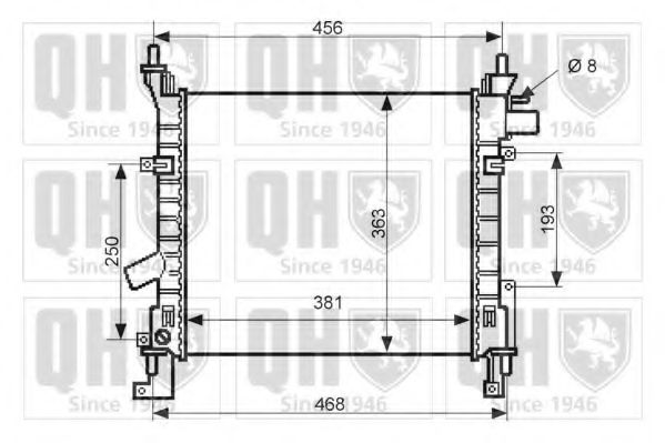 Imagine Radiator, racire motor QUINTON HAZELL QER2403