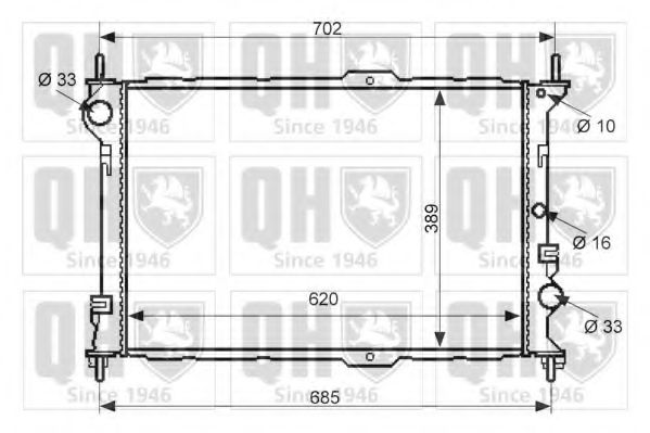 Imagine Radiator, racire motor QUINTON HAZELL QER2405