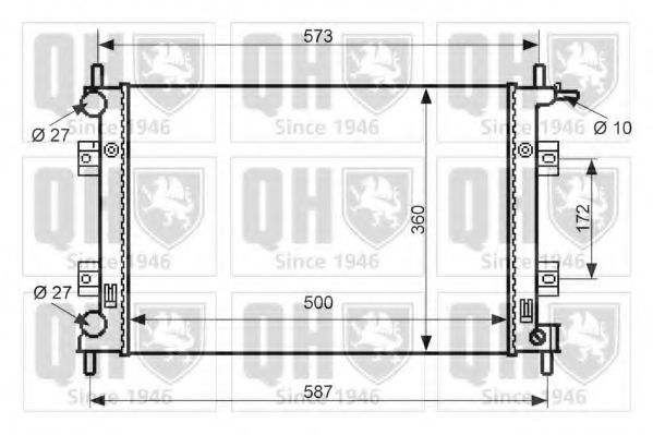 Imagine Radiator, racire motor QUINTON HAZELL QER2406