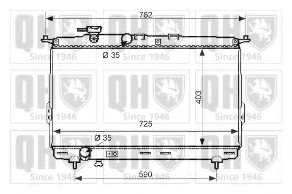 Imagine Radiator, racire motor QUINTON HAZELL QER2412