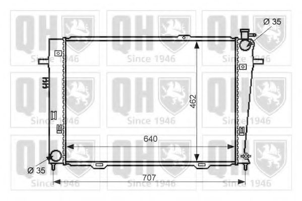 Imagine Radiator, racire motor QUINTON HAZELL QER2414