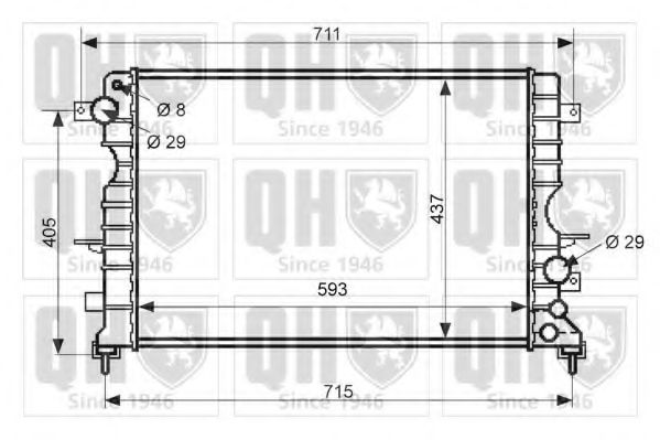 Imagine Radiator, racire motor QUINTON HAZELL QER2421