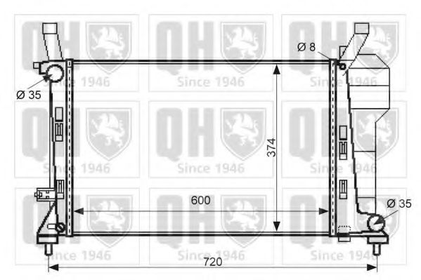 Imagine Radiator, racire motor QUINTON HAZELL QER2428