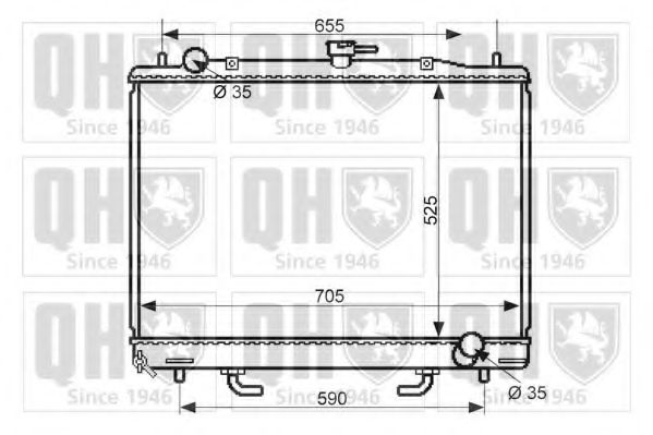 Imagine Radiator, racire motor QUINTON HAZELL QER2435