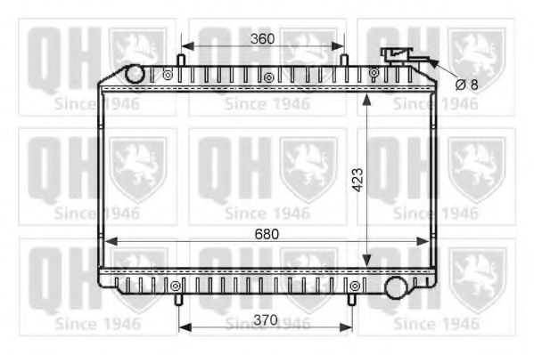 Imagine Radiator, racire motor QUINTON HAZELL QER2443