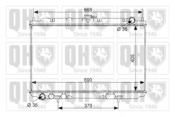 Imagine Radiator, racire motor QUINTON HAZELL QER2444