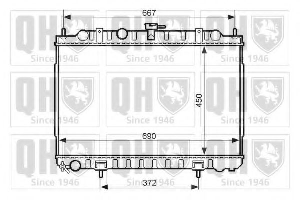 Imagine Radiator, racire motor QUINTON HAZELL QER2450