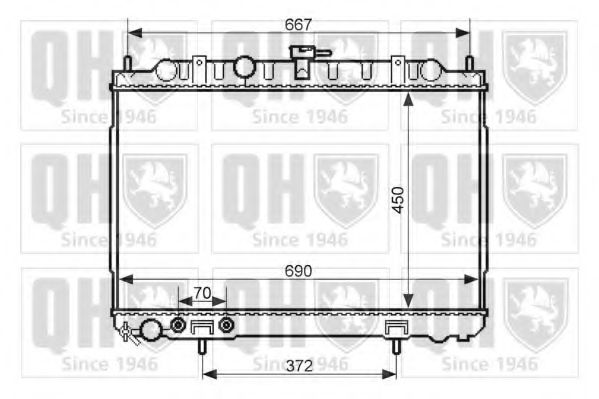 Imagine Radiator, racire motor QUINTON HAZELL QER2451