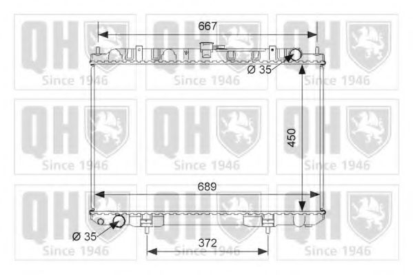 Imagine Radiator, racire motor QUINTON HAZELL QER2452