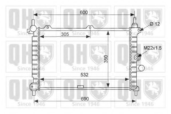 Imagine Radiator, racire motor QUINTON HAZELL QER2464