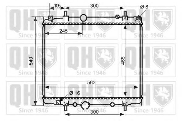 Imagine Radiator, racire motor QUINTON HAZELL QER2488