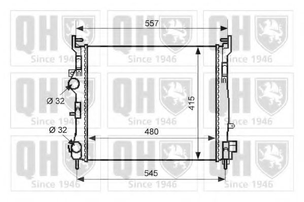 Imagine Radiator, racire motor QUINTON HAZELL QER2494