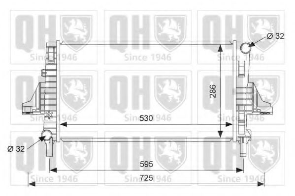 Imagine Radiator, racire motor QUINTON HAZELL QER2502