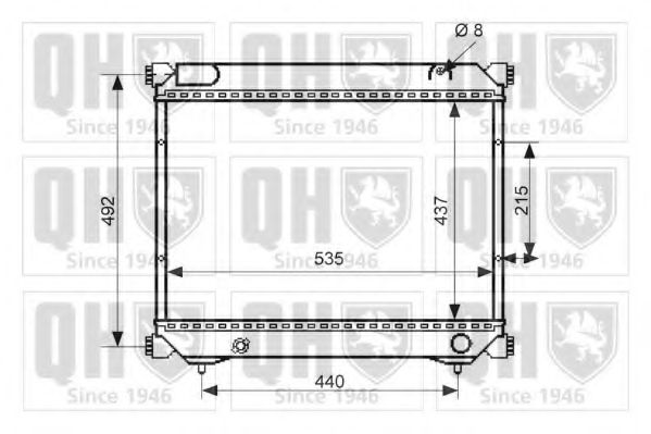 Imagine Radiator, racire motor QUINTON HAZELL QER2505