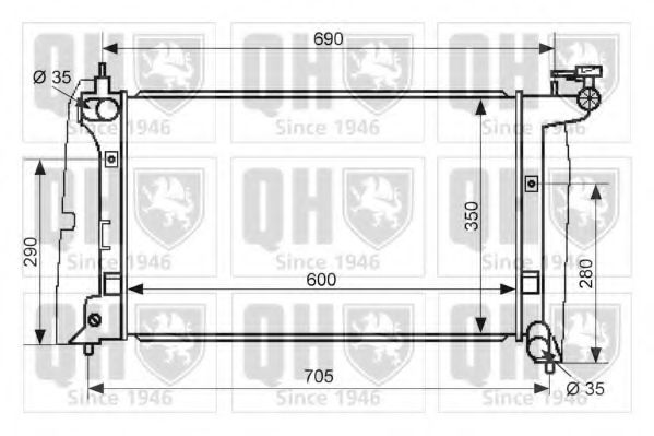 Imagine Radiator, racire motor QUINTON HAZELL QER2515