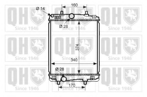 Imagine Radiator, racire motor QUINTON HAZELL QER2525