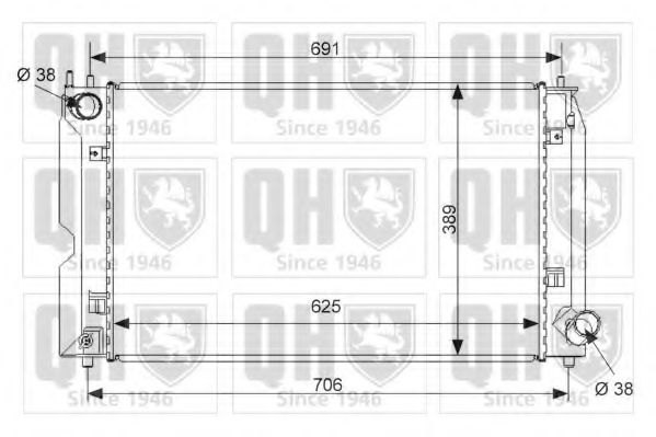 Imagine Radiator, racire motor QUINTON HAZELL QER2527