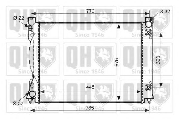 Imagine Radiator, racire motor QUINTON HAZELL QER2533