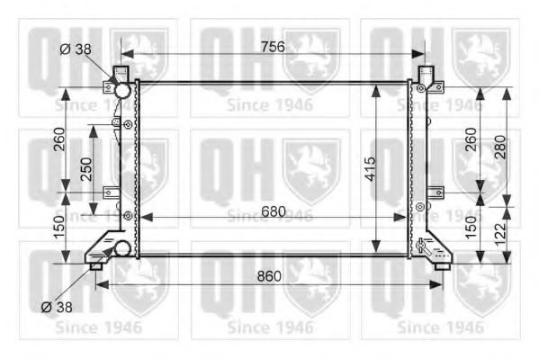 Imagine Radiator, racire motor QUINTON HAZELL QER2541