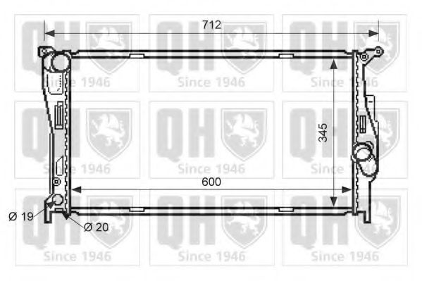 Imagine Radiator, racire motor QUINTON HAZELL QER2555