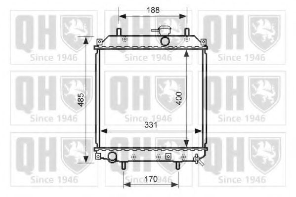 Imagine Radiator, racire motor QUINTON HAZELL QER2561