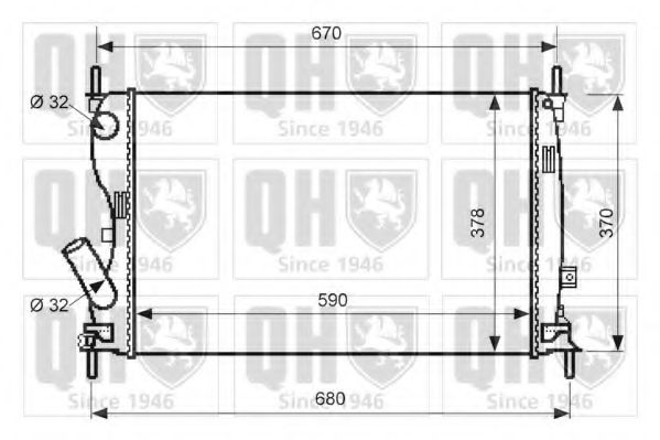 Imagine Radiator, racire motor QUINTON HAZELL QER2563