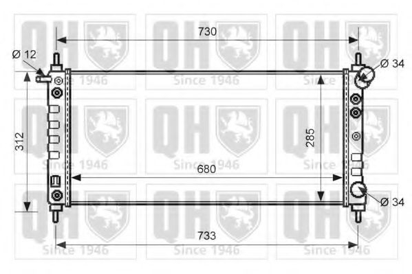 Imagine Radiator, racire motor QUINTON HAZELL QER2571