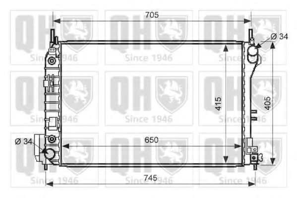 Imagine Radiator, racire motor QUINTON HAZELL QER2585