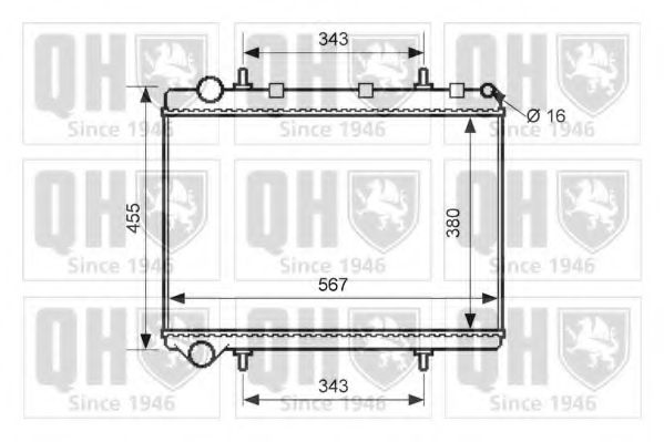 Imagine Radiator, racire motor QUINTON HAZELL QER2586